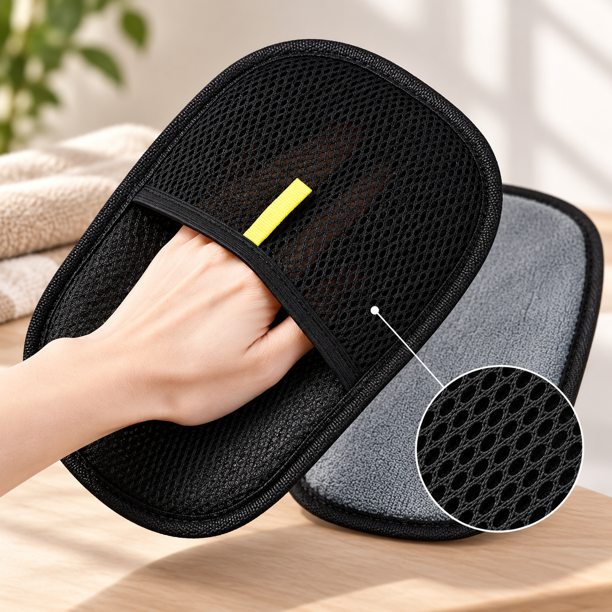 HaarFrei Pflegehandschuh – Sanfte Fellmassage & Tierhaare sammeln