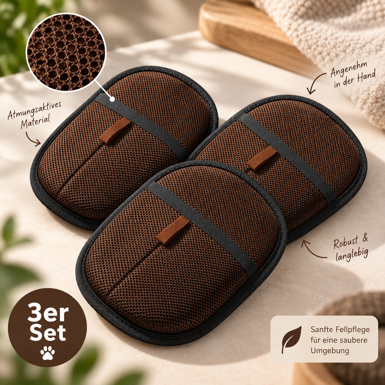 HaarFrei Pflegehandschuh – Sanfte Fellmassage & Tierhaare sammeln